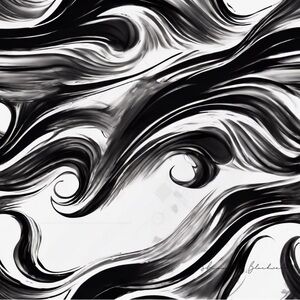 Abstract Black Space Limited Edition signed by Original Artist.